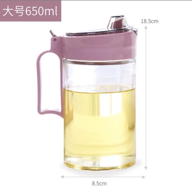 Lọ thuỷ tinh đựng nước mắm, dầu ăn có nắp đậy 550ml,650ml