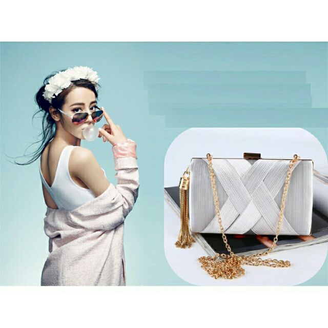 (giá sỉ)Clutch cầm tay dự tiệc sang trọng