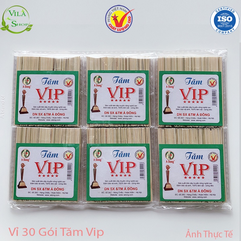 Combo 30 Gói Tăm Víp Đông Á, Tăm Tre Việt Nam Sản Xuất Trên Dây Truyền Công Nghệ Cao, Sử Dụng An Toàn Tiện Lợi