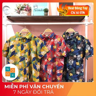 Áo sơ mi đi biển họa tiết trái cây mẫu mới nè - 006