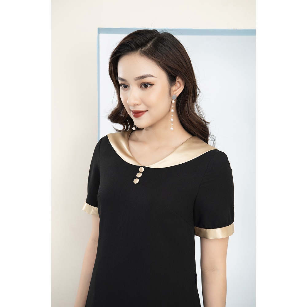 Váy Thiết Kế Nữ Dáng Chữ A Xòe Nhẹ LUPERI LFV3141 Chất Sạn Lụa Hàn Quốc Cao Cấp