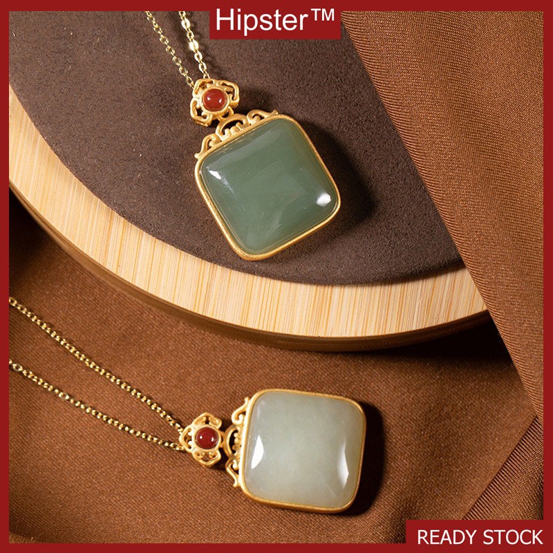 vòng cổ Mặt Ngọc Bích Xinh Xắn Dành Cho Nữ