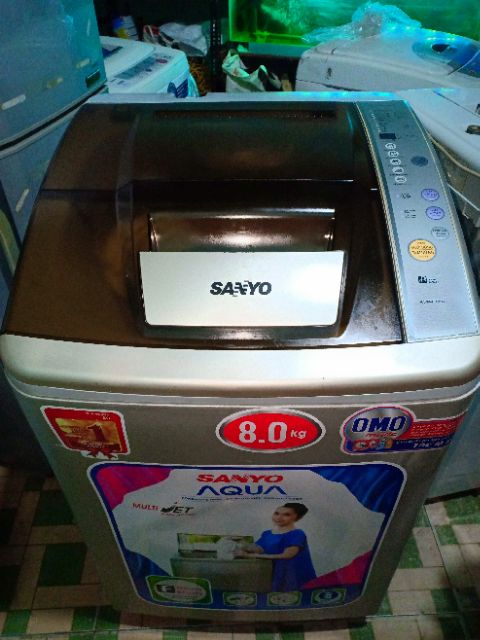 MÁY GIẶT SANYO 8KG NGUYÊN ZIN 100% ,GIẶT SẤY ÊM RU