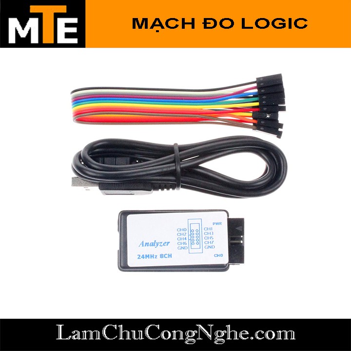 Mạch đo logic - USB LOGIC ANALYZER 24M 8 CH CHANNELS SALEAE