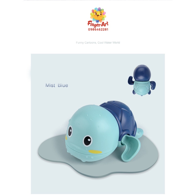 Đồ Chơi Nhà Tắm - Rùa Vặn Dây Cót Bơi Trên Mặt Nước - Đồ Chơi Cho Bé