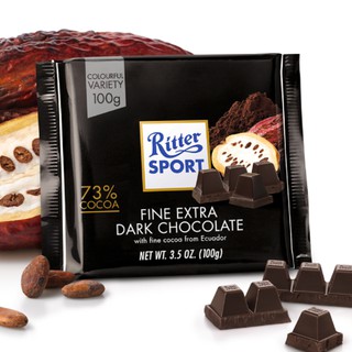 Sôcôla Ritter Sport đắng 73% cacao – gói 100g