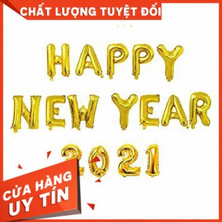 Bộ chữ happy new year + 2021