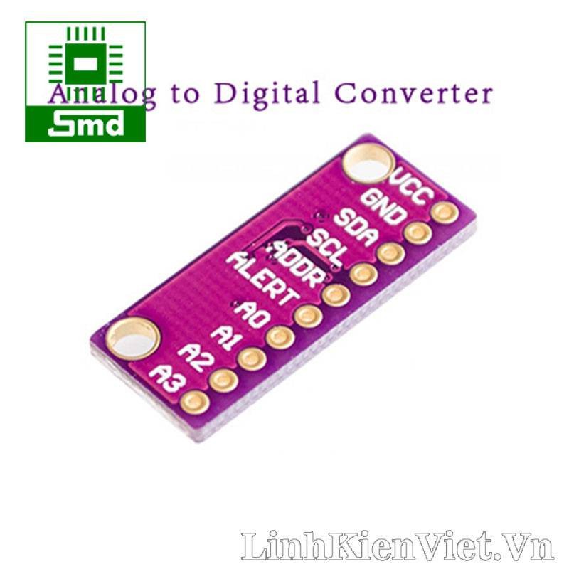 Mô đun khuếch đại ADC 4 kênh 16 BIT I2C ADS1115