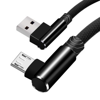 Dây Cáp Sạc Nhanh Micro USB 90 Độ 1m 2m 3m Cho iphone type-c Android