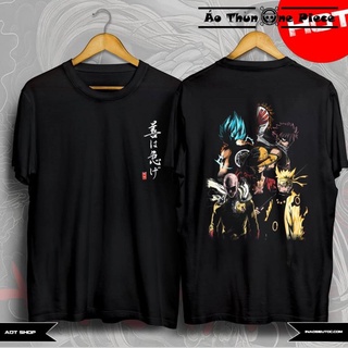 Áo Thun In Hình Roronoa Zoro & Dragon ball Anime siêu anh hùng Màu Đen "Cực Cool, Cực Ngầu" - One Piece