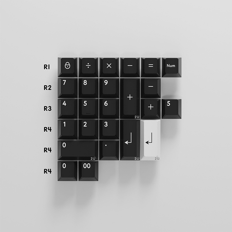 Keycap KBDfans WOB MacOS nhựa PBT in doubleshot, 163 nút bàn phím cơ, cherry profile