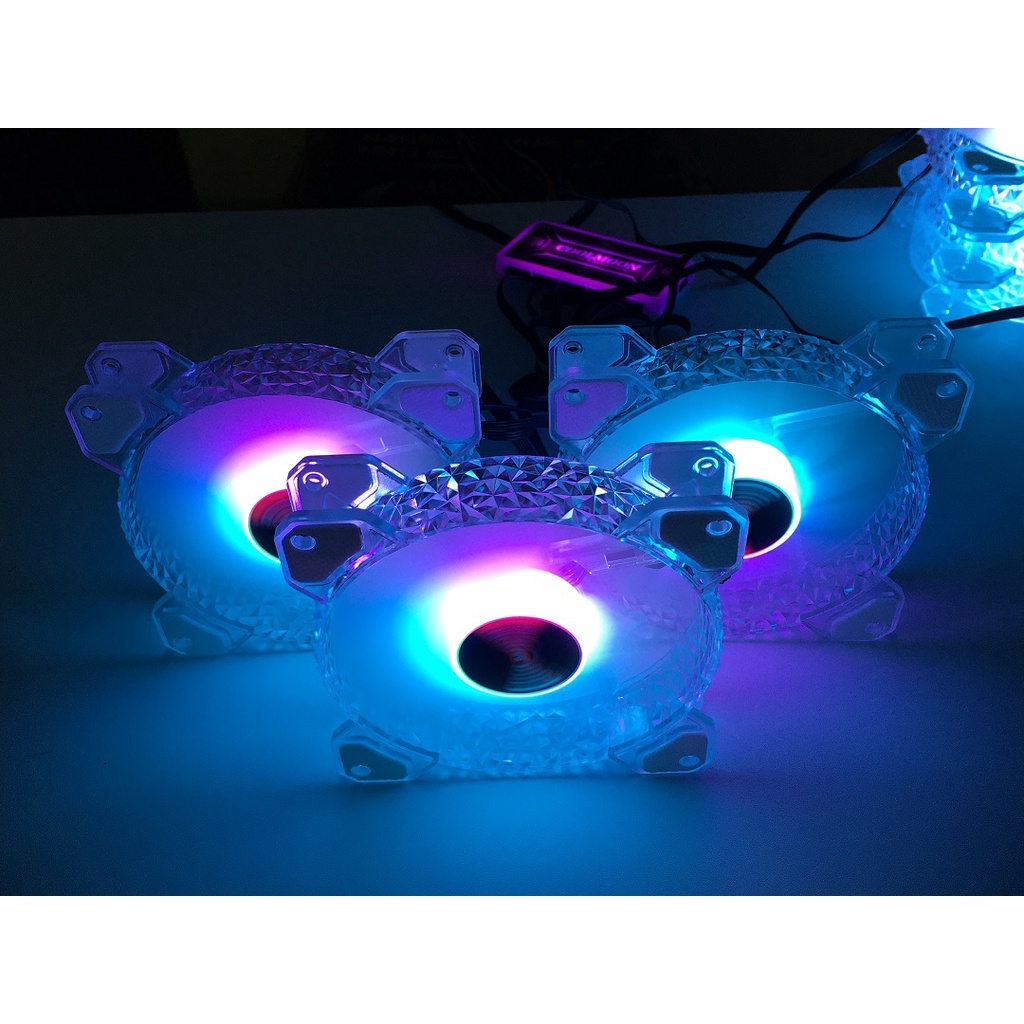 Quạt Tản Nhiệt, Fan Case Led RGB Coolmoon D1 - Đồng Bộ Hub Coolmoon
