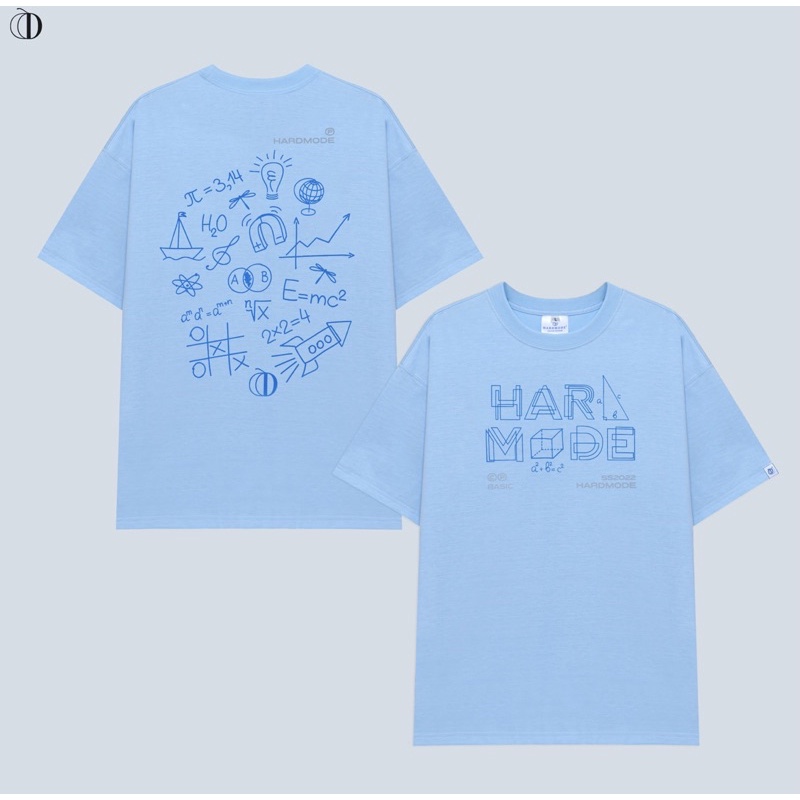 Áo th và un nam nữ, Unisex tay lỡ local brand hardmode MATHEMATIC tee