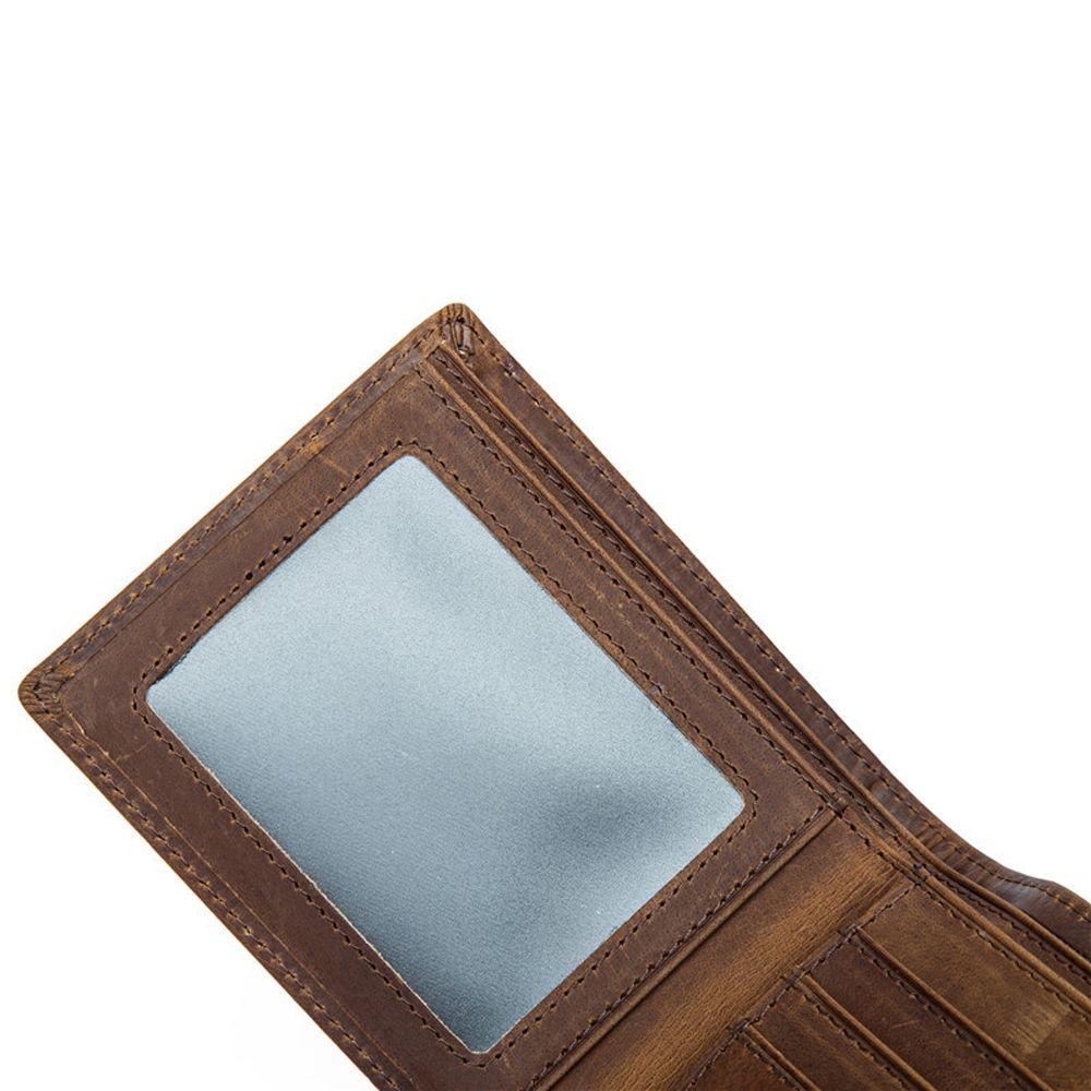 Ví Da Ngắn Phong Cách Vintage Thời Trang Cho Nam