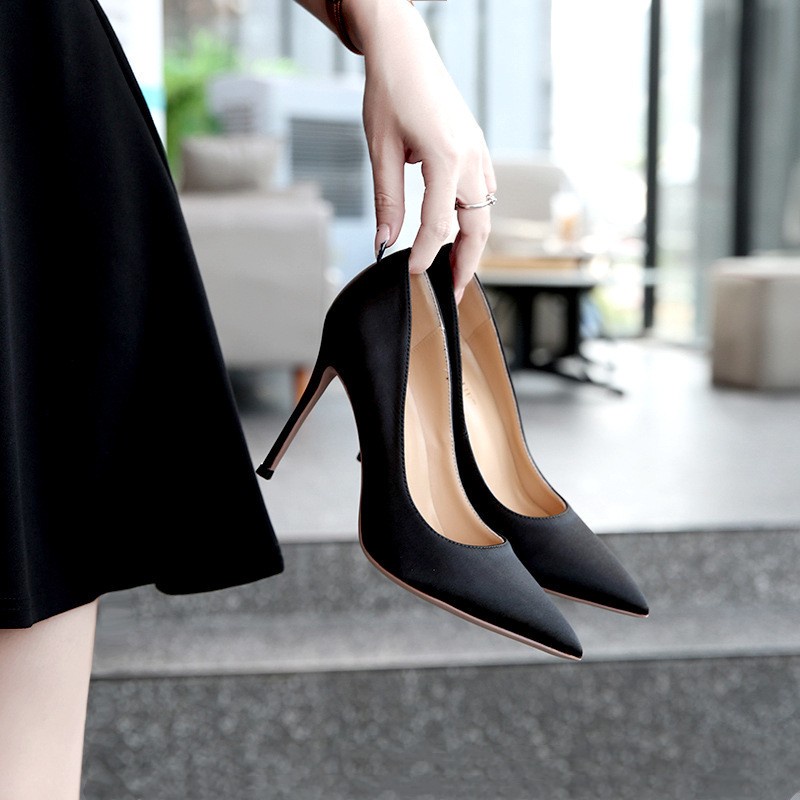 XIELUAIZTA Giày Cao Gót Sandal Nữ Mũi Nhọn Gợi Cảm Thời Trang Cao 7 / 10cm 02311