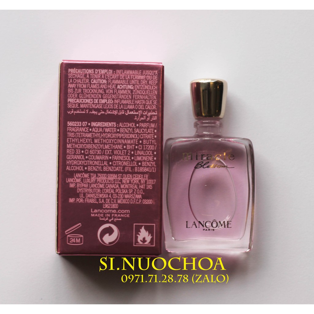 Nước Hoa Mini Lancome Miracle Blossom 5ml | Thế Giới Skin Care