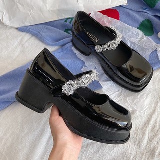 (FREESHIP - CÓ SẴN) Giày Búp bê nữ - giày Lolita nữ đế cao phong cách Ulzzang