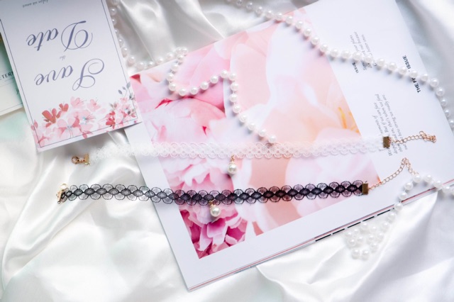 Choker ren xinh phong cách tiểu thư - Khăn turban