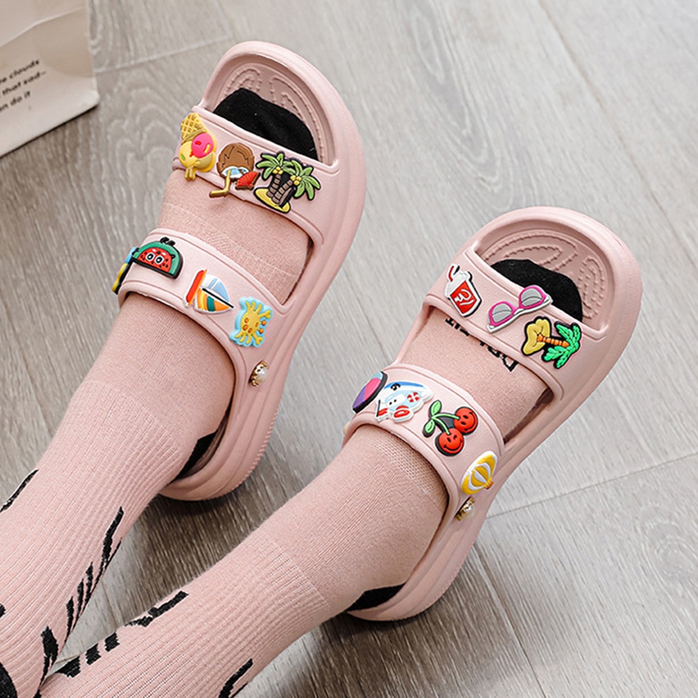 Dép sandal đế dày 6cm tăng chiều cao thời trang cho nữ dép sandal nữ dép gót sandal nữ 7799-2