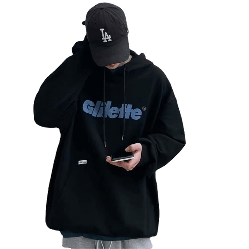 Áo hoodie Dáng Rộng In Chữ Phong Cách Nhật Bản Thời Trang Chất Lượng Cao Cho Nam Size M-5XL