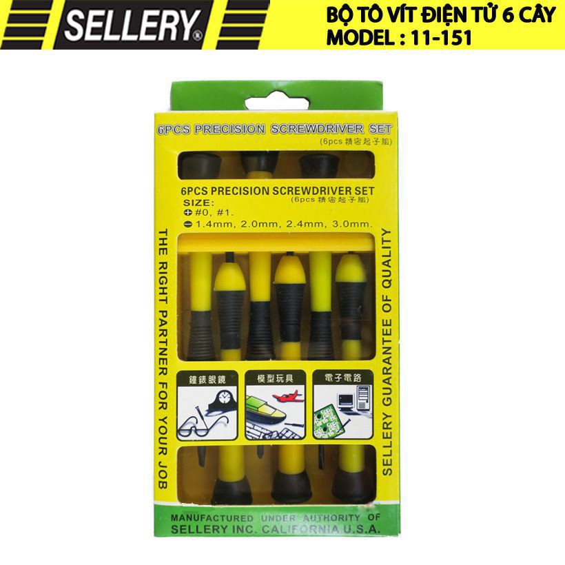 Bộ 6 tô vít Sellery 11-151