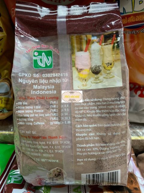 BỘT CA CAO NGỌT MALAYSIA gói 500gr