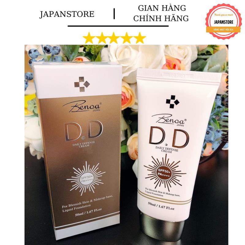 Kem trang điểm chống nắng Benoa DD Daily Defense Cream nội địa Nhật Bản💖FREESHIP💖Giúp bạn làn da trắng tự nhiên,dưỡng ẩm