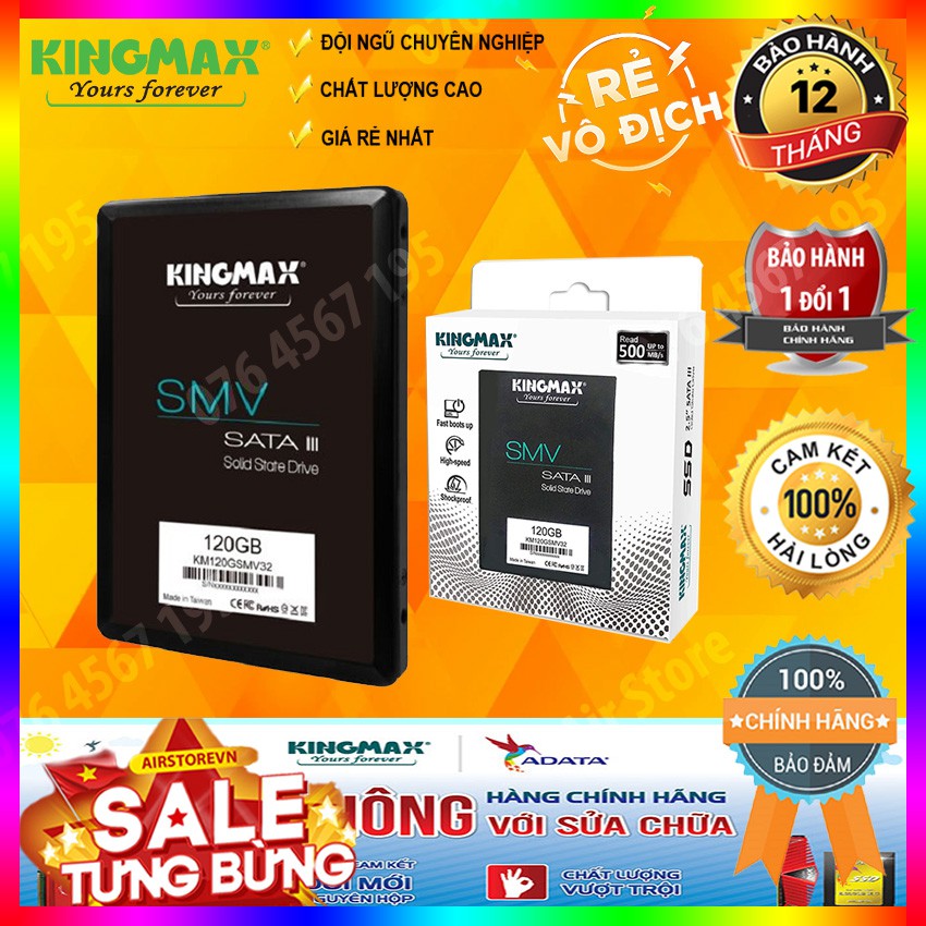 Ổ CỨNG SSD KINGMAX 120GB SATA III SME35 Luna Outlet