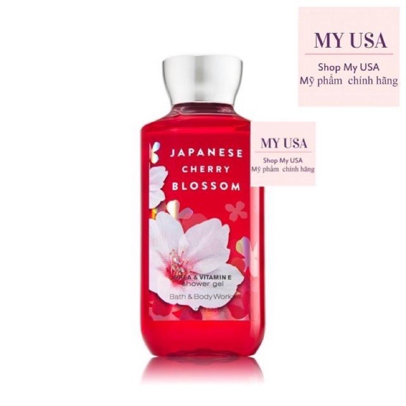 GEL TẮM NỮ❤GEL TẮM BATH AND BODY WORKS JAPANESE CHERRY BLOSSOM 295ML/ĐỦ MÙI