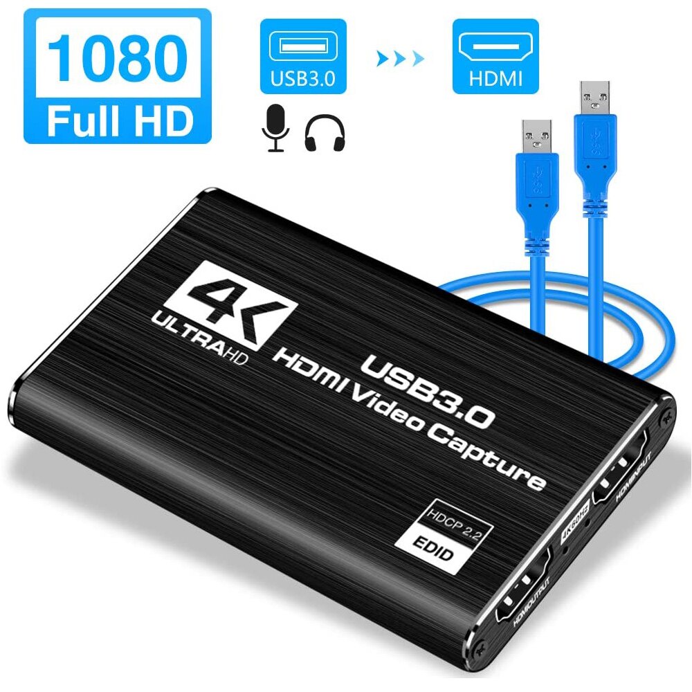 Thẻ chuyển đổi video từ thẻ 4K HDMI sang USB 3.0 1080P 60FPS -dc4757