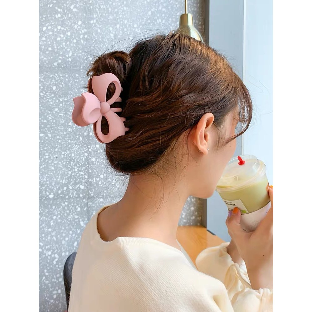 Kẹp tóc càng cua nữ MẪU HÌNH NƠ siêu kute phong cách hàn quốc