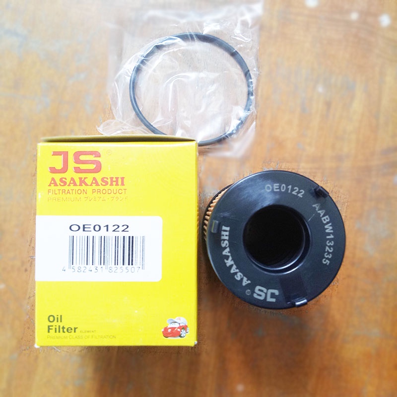 Lọc nhớt- lọc dầu OE0122 JS Asakashi Nhật Bản dành cho xe Isuzu Mu-X 1.9 2017, 2018, 2019, 2020, 2021, 2022, 2023