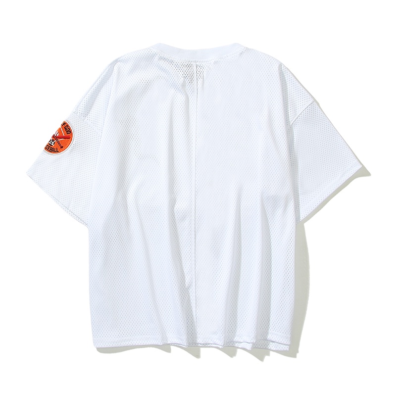 * * * Áo Thun Ngắn Tay Dáng Rộng In Chữ FEAR OF GOD FOG mainline Phong Cách Đường Phố Cho Nam Và Nữ