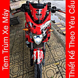 Tem Trùm Xe Điện Xmen Đầu Lâu Đỏ