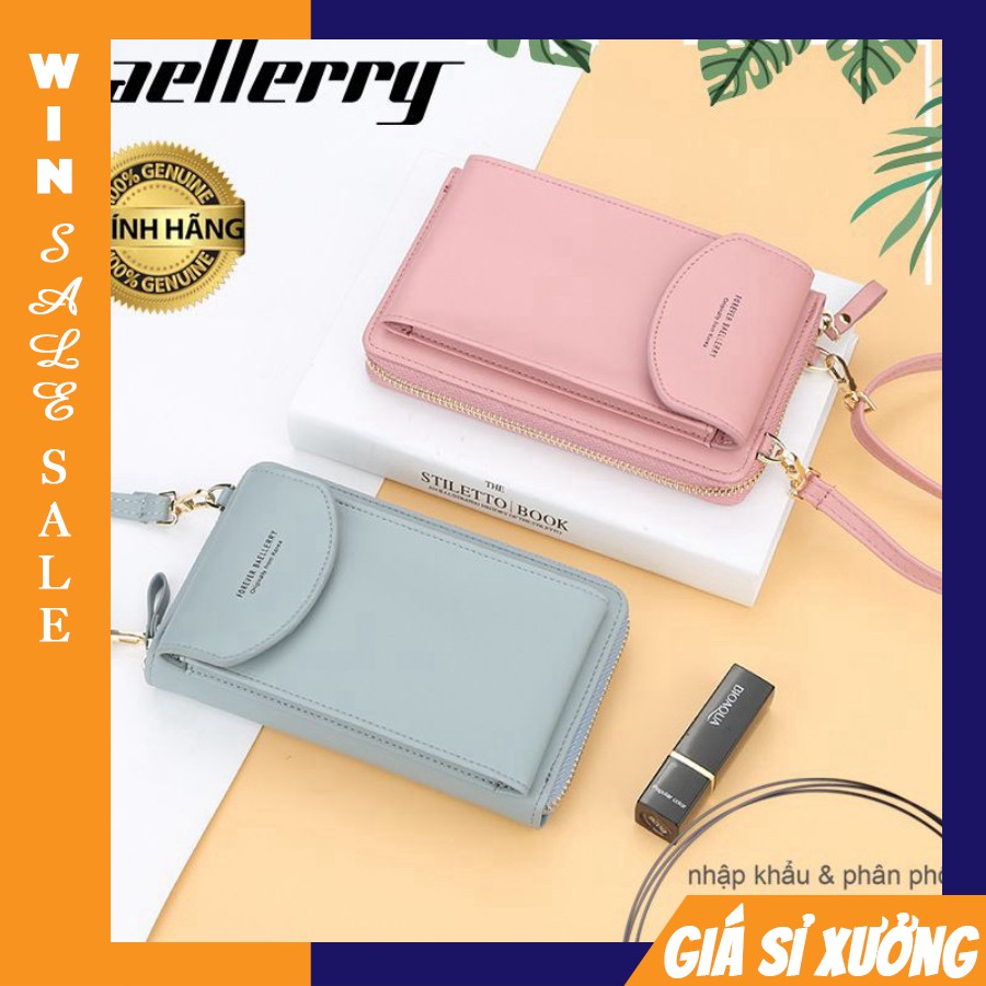 [GIÁ SỈ XƯỞNG] ví đeo chéo Baellerry cái 1 mini dáng đứng, để vừa điện thoại smartphone, iphone [Chất Lượng]