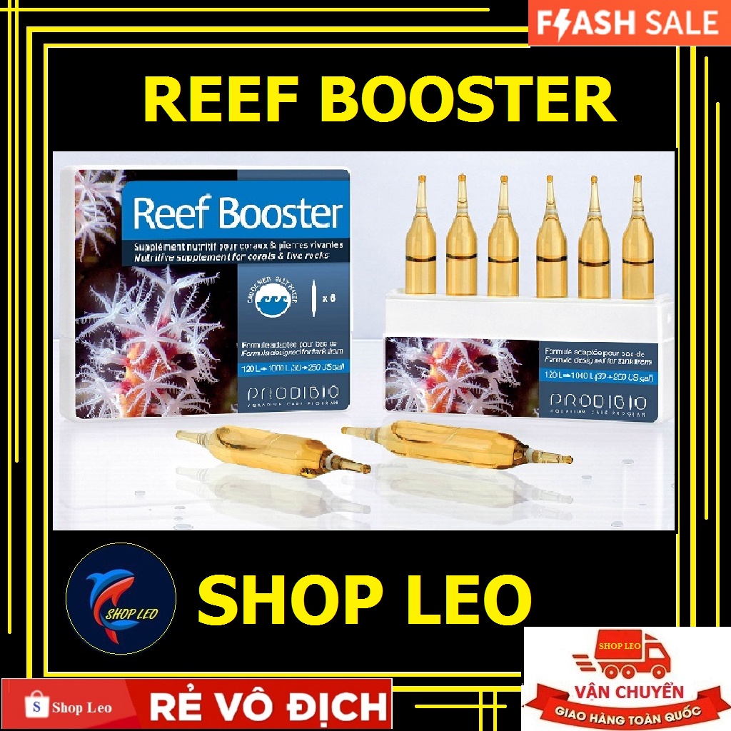 Vi sinh hồ cá biển - bể nước mặn - bioptim - Coral vits- Reef booster - iodi - Stronti - vi sinh cao cấp - Shopleo