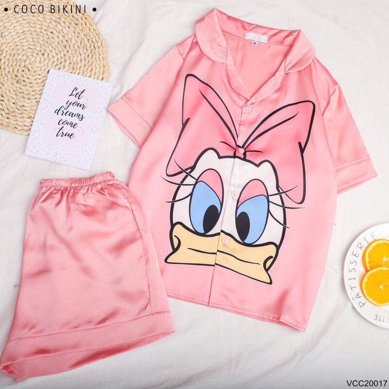 𝑪𝑶𝑪𝑶 𝑩𝑰𝑲𝑰𝑵𝑰 Bộ Đồ Ngủ - Đồ Mặc Nhà Lụa Satin ( VCC20017 ) | BigBuy360 - bigbuy360.vn