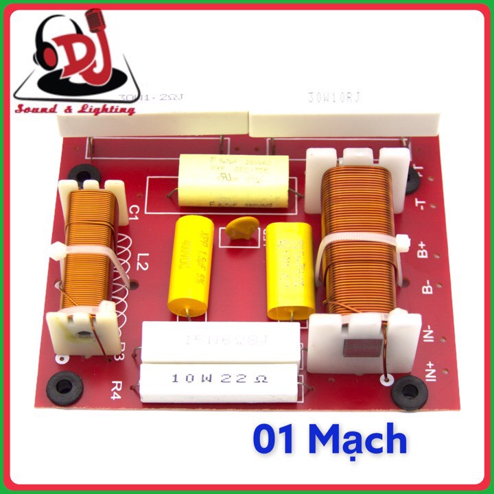 Mạch phân tần loa full đơn, KN-60B 01 cái 1 bass 1 treble hàng nhập nguyên chiếc, phân tầng loa, mạch loa, phân âm loa