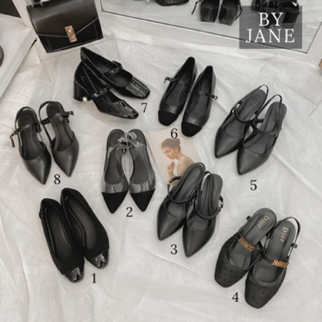 Giày slingback quai trong Lucie - shoes By Jane
