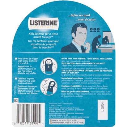 Xịt thơm miệng Listerine Hàng Mỹ