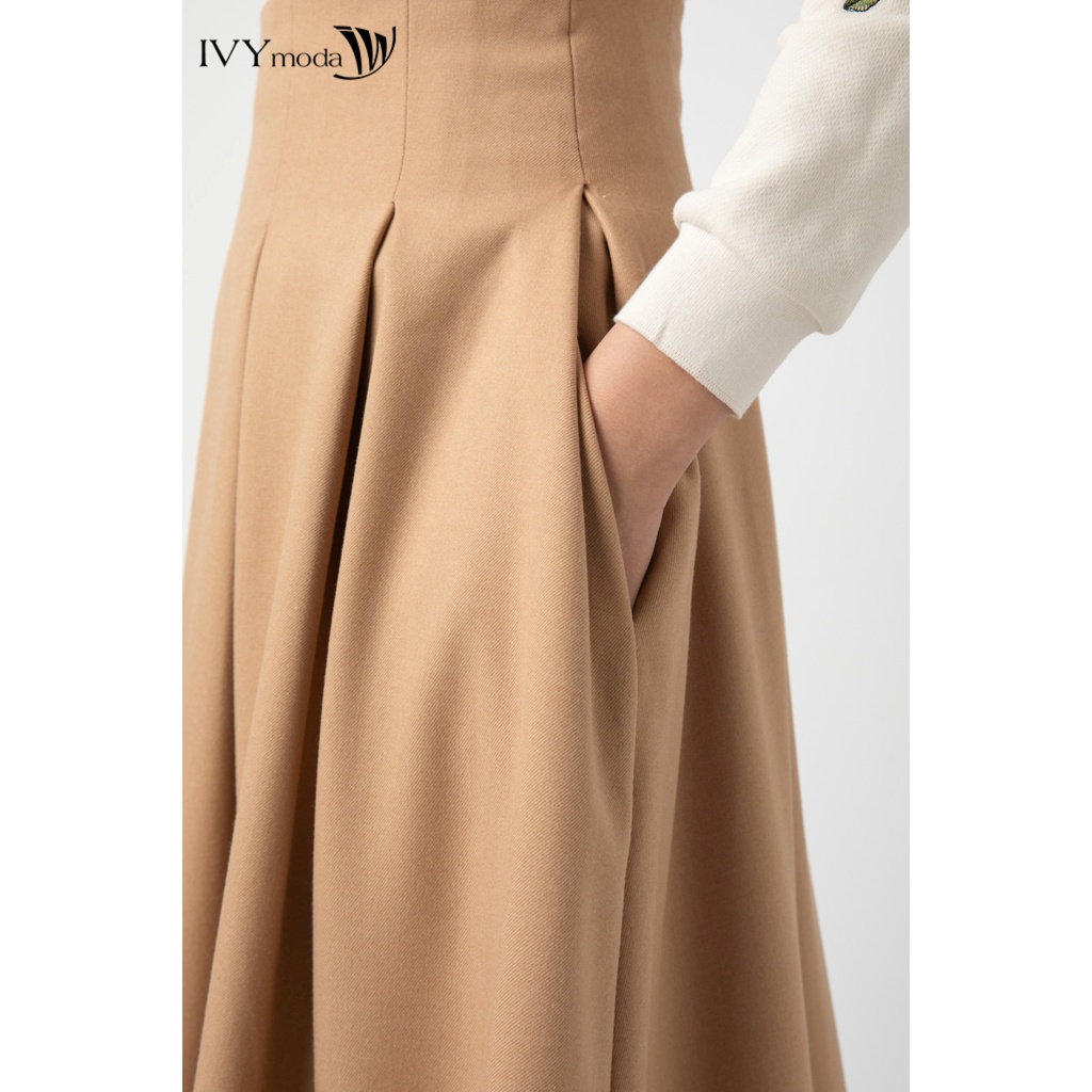 Chân váy xếp ly 2 lớp IVY moda MS 31M7103