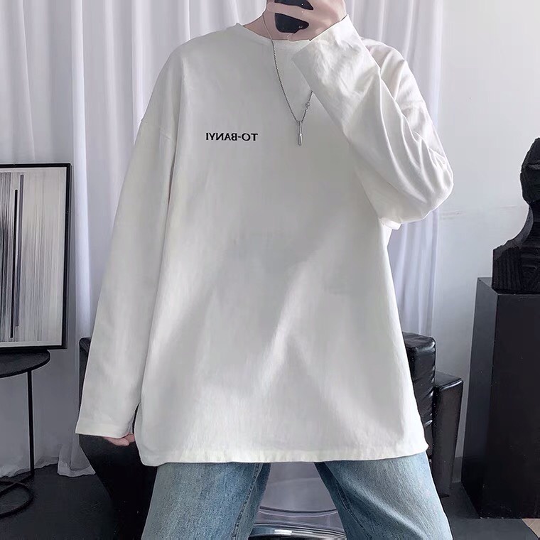 Áo thun dài tay - Áo longsleeve chất cotton in chữ TO-BANYI mặc thoáng, thấm hút mồ hôi dễ phối đồ | BigBuy360 - bigbuy360.vn