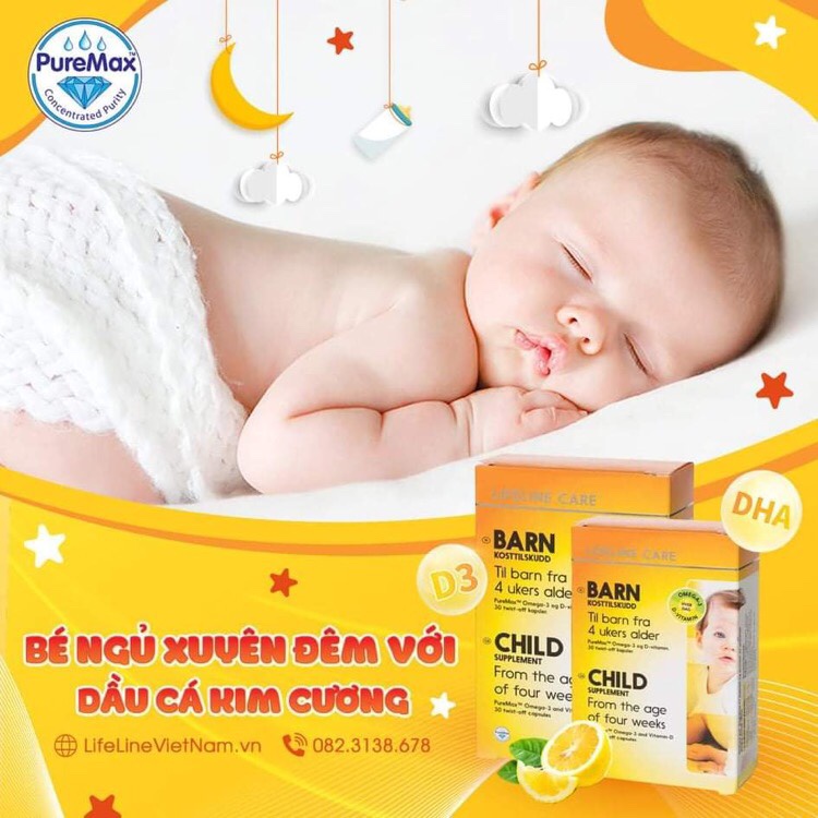 Dầu cá Kim Cương - LifelineCare Barn (Bổ sung Vitamin D3, DHA,EPA )