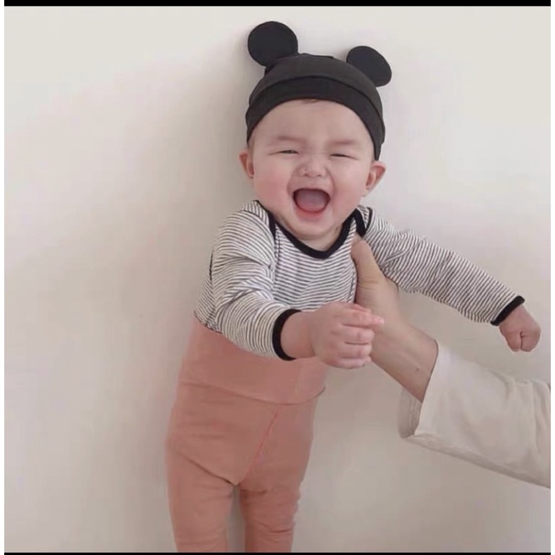 MŨ COTTON TAI GẤU PHONG CÁCH HÀN QUỐC