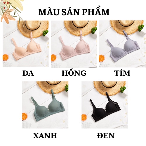 Áo Ngực Nữ Thông Hơi Kháng Khuẩn - Áo Lót Nữ Không Gọng Mút Mỏng Nâng Ngực Siêu Sexy AMYBRA A195
