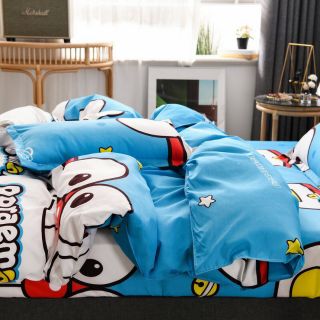 Bộ Chăn Ga Gối Doreamon Cotton Poly