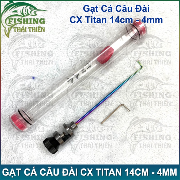 Gạt Cá Câu Đài CX Titan 14cm - 4mm Dùng Gắn Rọng, Thùng Chuyên Câu Tốc Độ Câu Giải Thi Đấu