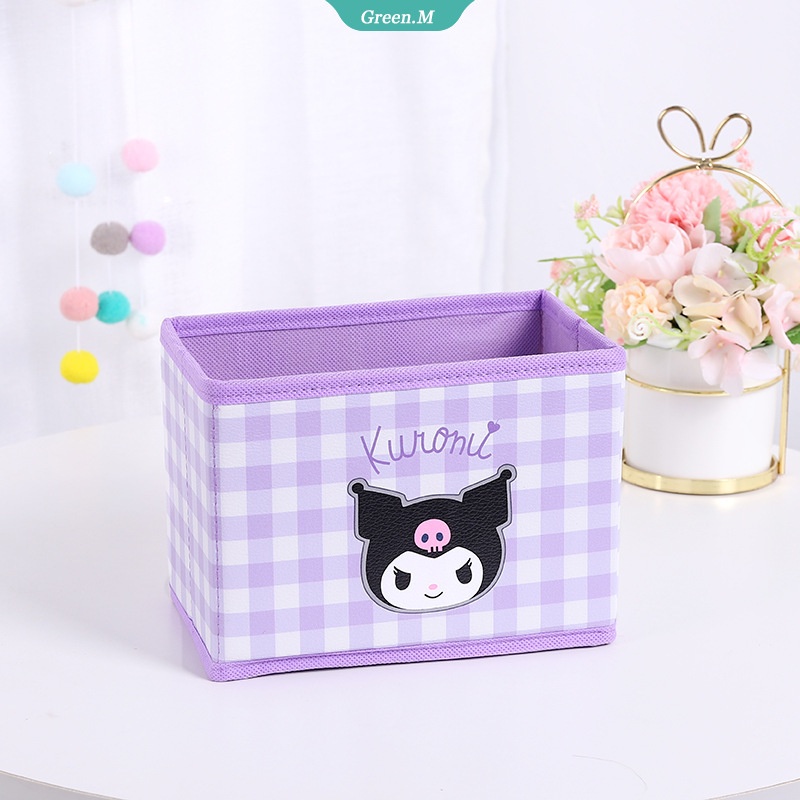 Hộp Đựng Đồ Trang Điểm Bằng PU In Họa Tiết Hoạt Hình Kuromi Đáng Yêu