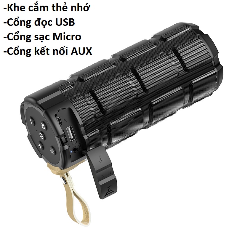 Loa bluetooth hoco HC7 led đổi màu âm thanh lớn kết nối usb thẻ nhớ AUX