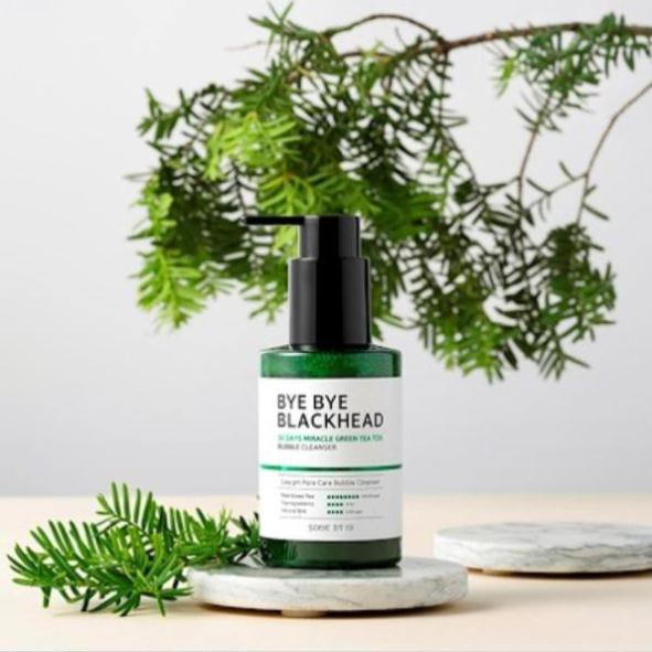 Sữa Rửa Mặt Sủi Bọt Loại Bỏ Mụn Đầu Đen Some By Mi Bye Bye Blackhead 30 Days Miracle Green Tea Tox Bubble Cleanser 120g | BigBuy360 - bigbuy360.vn
